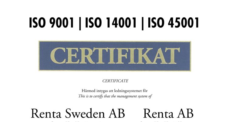 Våra certifikat